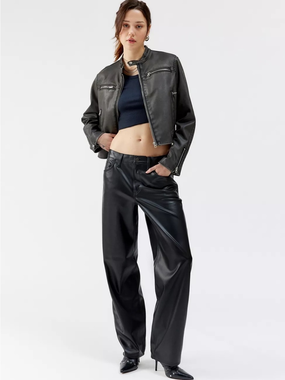 Levi’s Black Faux Leather Pants
